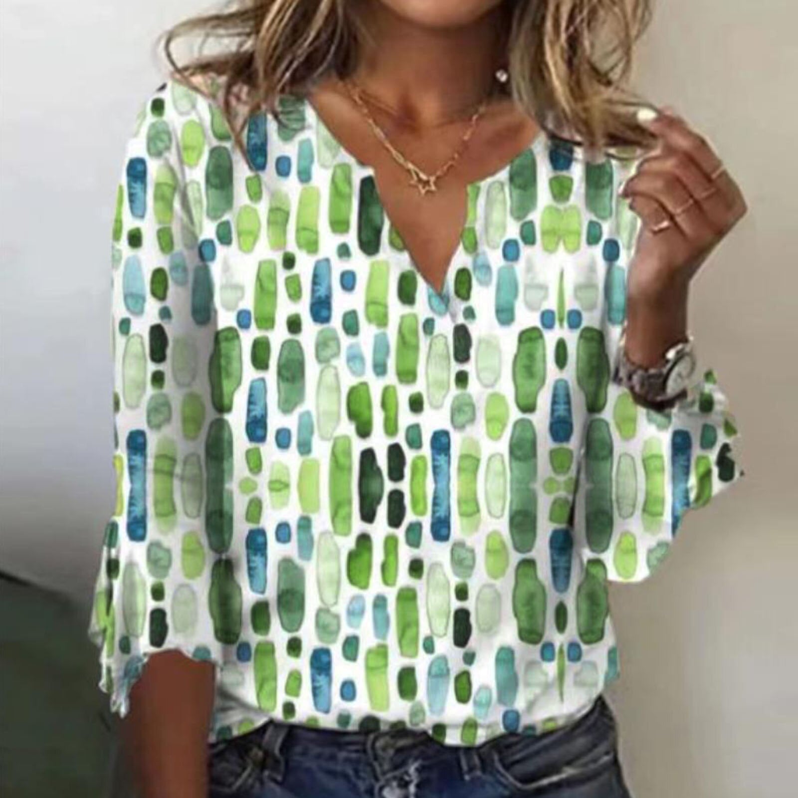 Women’s Blouse | Printed Gradient Design | Premium Fabric | Comfortable Fit