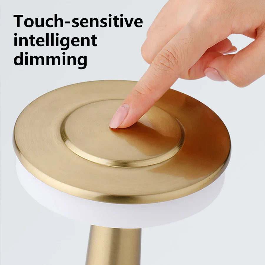 Rechargeable Touch-Control LED Table Lamp for Stylish Spaces