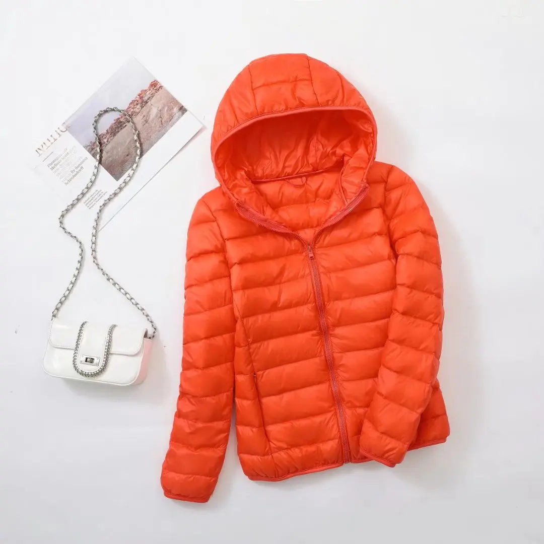 Reversible Hooded Down Jacket | Lightweight Insulated & Quilted Design | Dual-Style Versatile Warmth