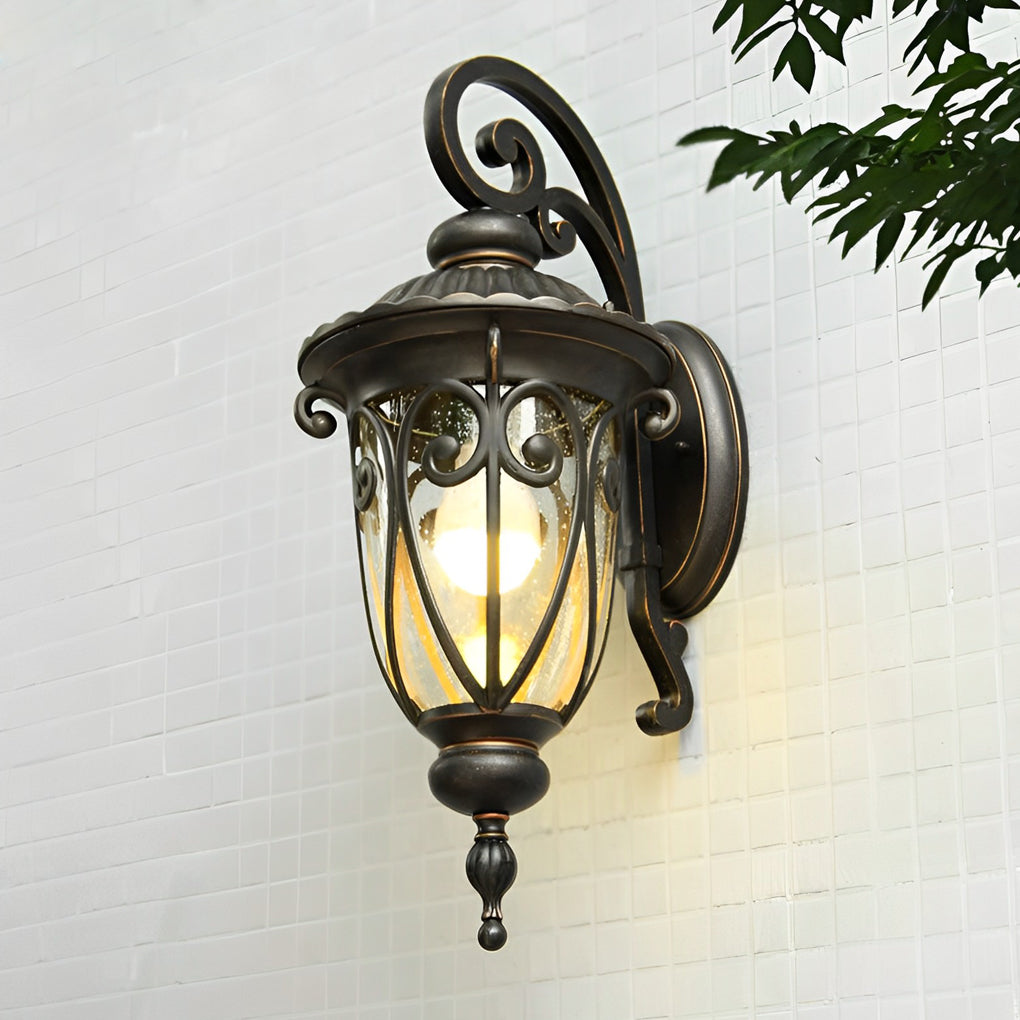 Waterproof Aluminum Bubbles Glass European-Style Outdoor Wall Lights | Dazuma