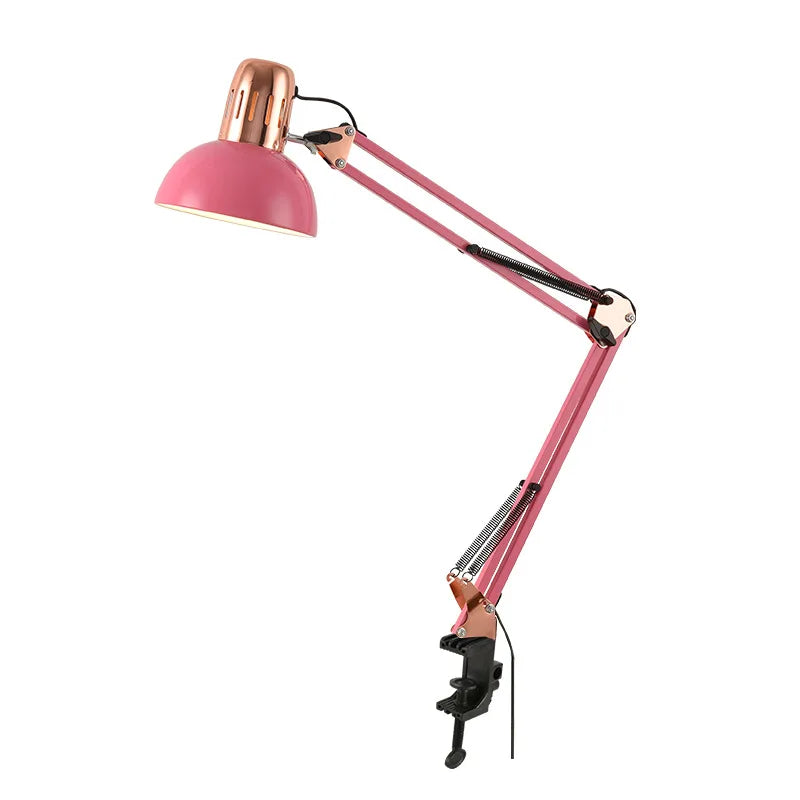 Adjustable LED Desk Lamp with Clamp and Swing Arm Design