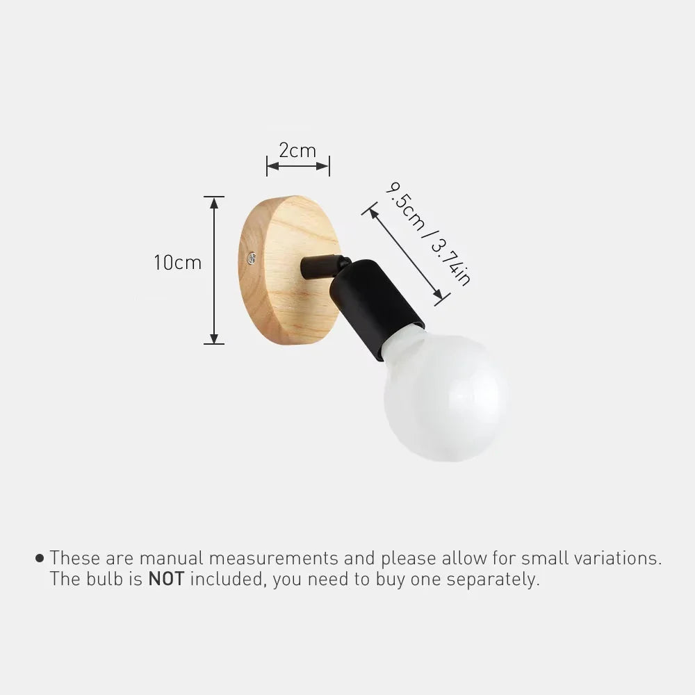 Retro-Style Wall Light – Elegant E27 Lamp for Home & Dining