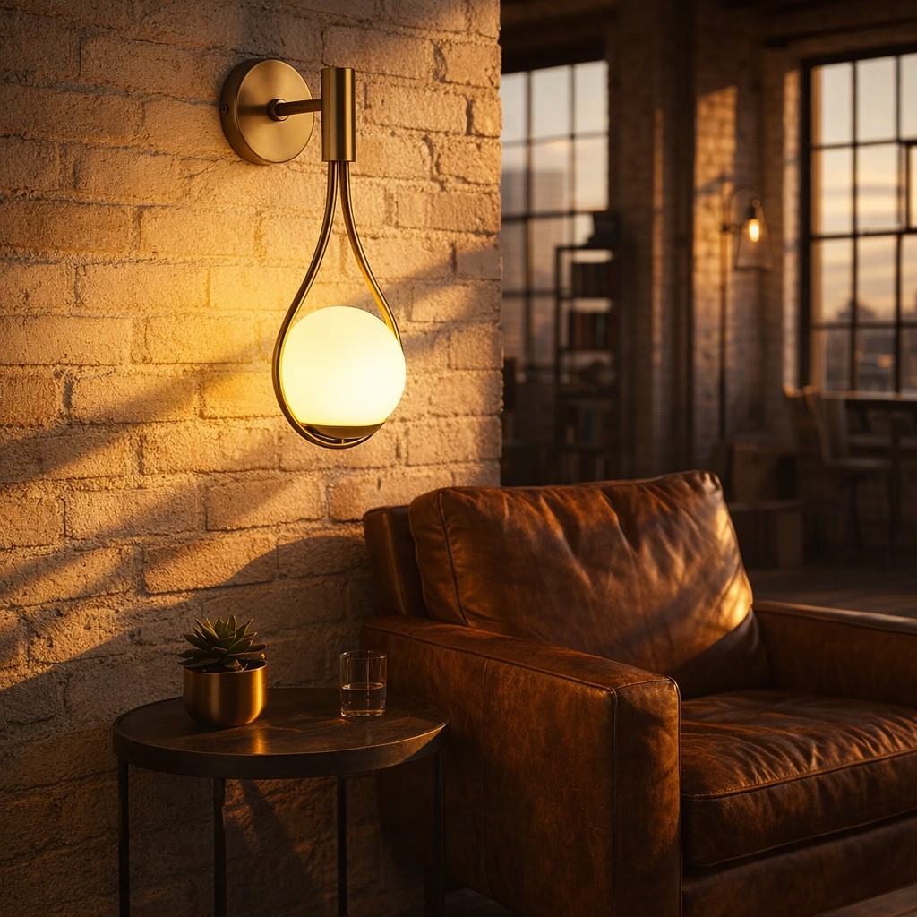 NordicGlow Contemporary Metal Wall Light Fixture