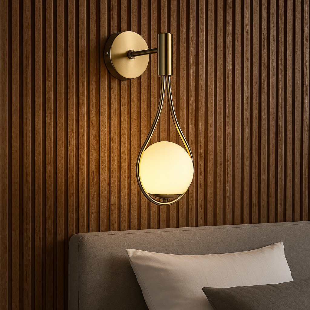 NordicGlow Contemporary Metal Wall Light Fixture