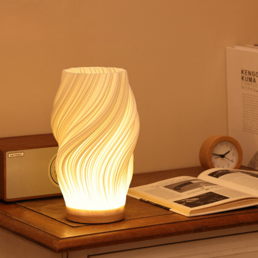 Taavita Wavecrest Lamp - Contemporary Elegance with Dimmable Features