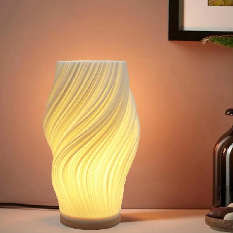 Taavita Wavecrest Lamp - Contemporary Elegance with Dimmable Features