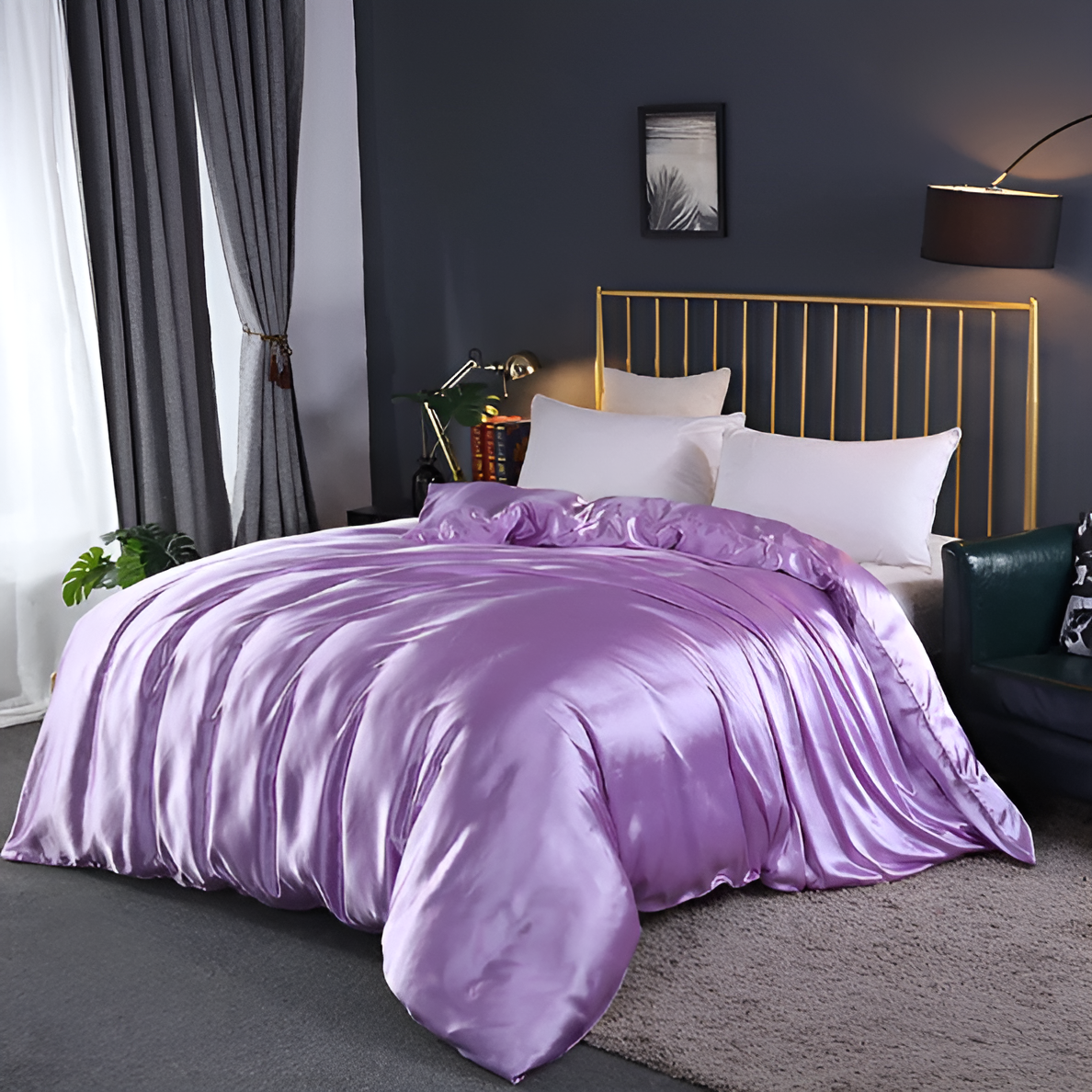 Hypoallergenic Mulberry Silk Bedding Set for Comfortable Sleep