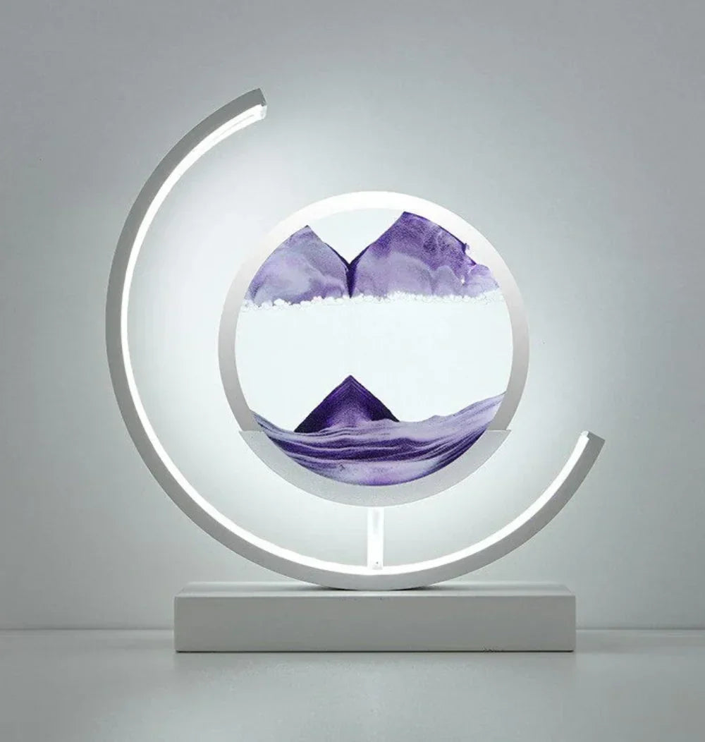 Handcrafted Sand Landscape Light – Soothing Atmosphere Decor Lamp