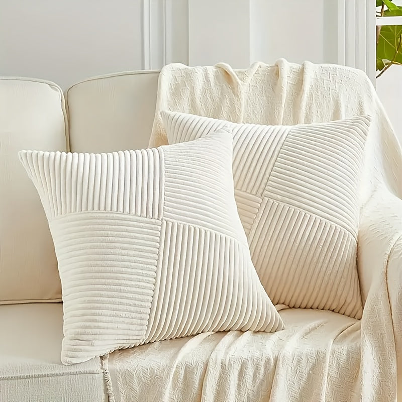 Set of 2 Cozy Velvet Cushion Covers | 50×50 cm