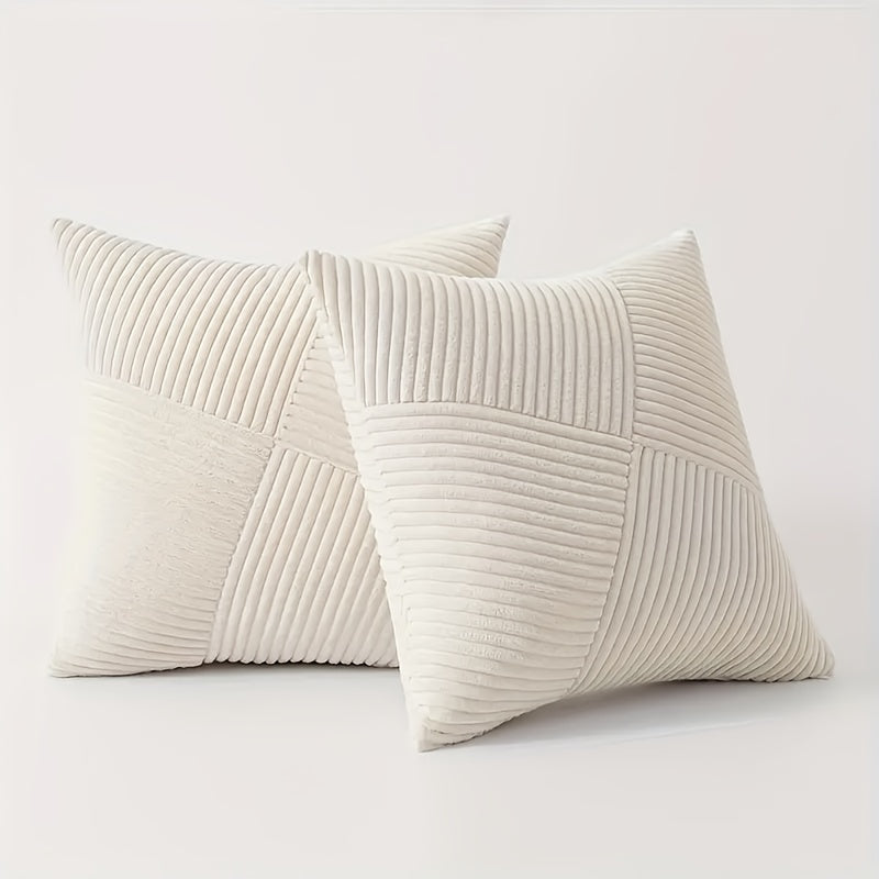 Set of 2 Cozy Velvet Cushion Covers | 50×50 cm