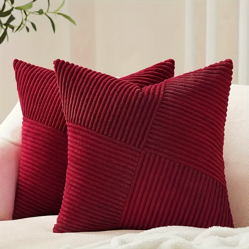 Set of 2 Cozy Velvet Cushion Covers | 50×50 cm