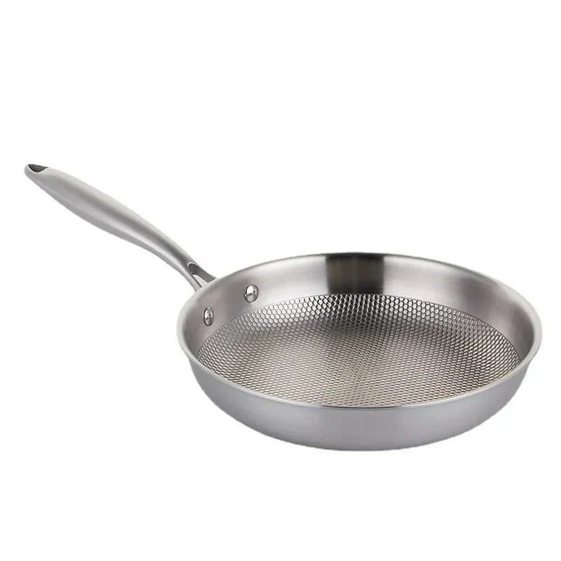 EcoChef 28/30 Cm Stainless Steel Wok Pan for All Stovetops