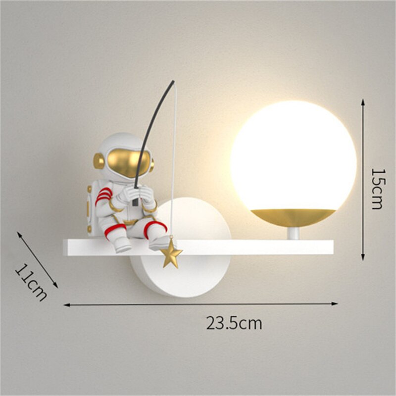 Taavita Wall Lamp Children's Room Astronaut Problems