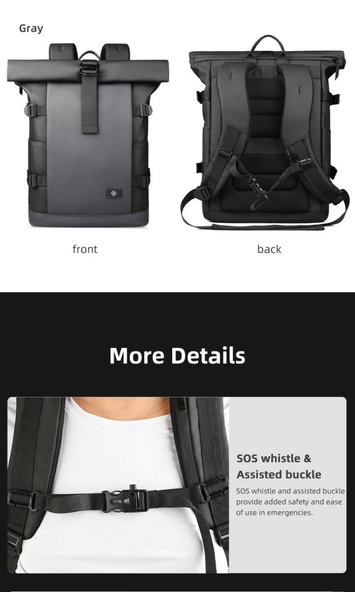ExpandaPack Versatile Outdoor Backpack with Laptop Sleeve