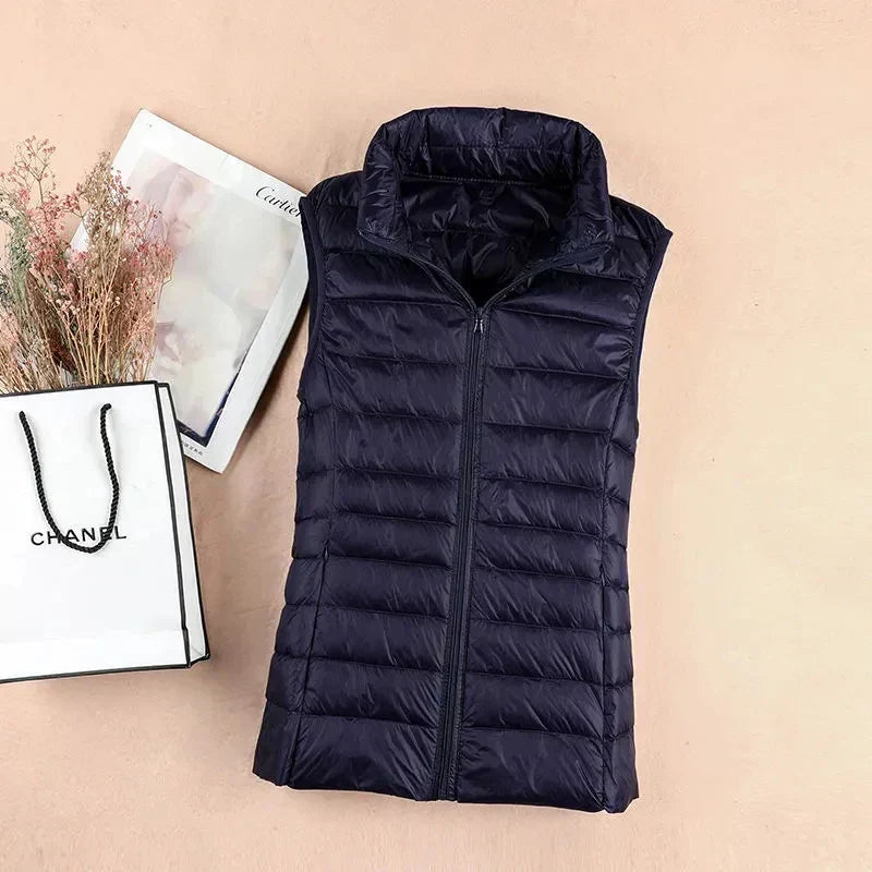 ChicSleeve Women's Lightweight Down Vest for Cold Weather