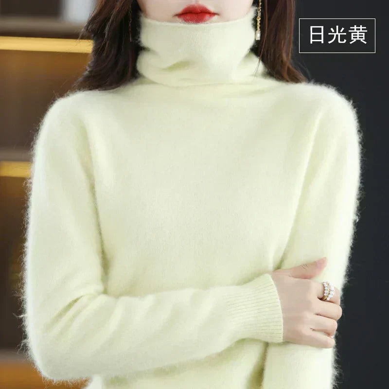 Luxura Cashmere High-Collar Sweater for Cozy Seasons