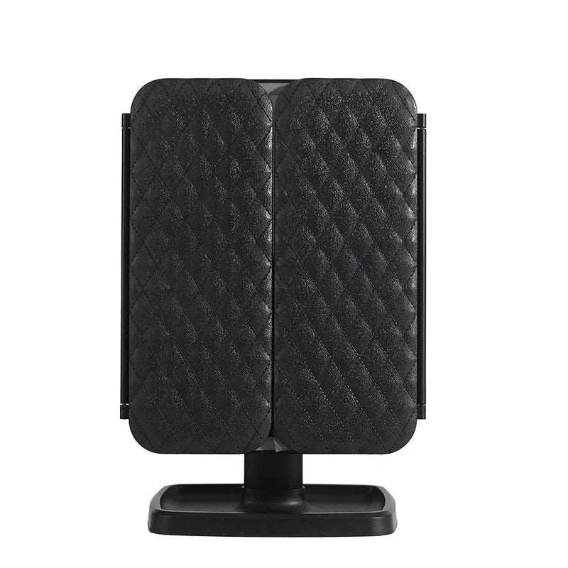 IllumiView Tri-Fold LED Mirror with Customizable Lighting