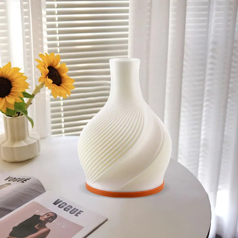 Elegant Vase Lamp with Adjustable LED Lighting for Home Decor