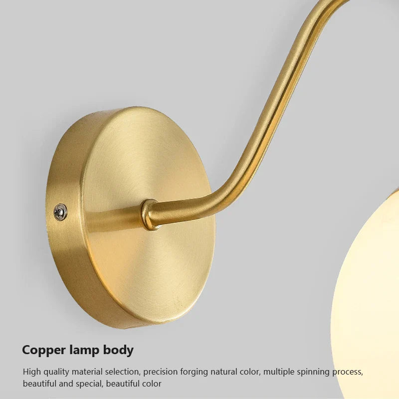 Taavita Wall Lamp Bathroom - Sphere Shape LED for Bathroom, Living Room or Bedroom