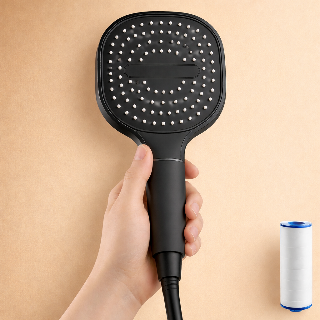 Enhanced Shower Experience: High-Pressure Filtered Shower Head