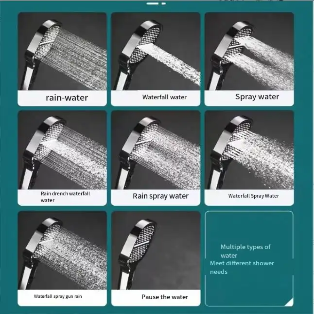Enhanced Shower Experience: High-Pressure Filtered Shower Head