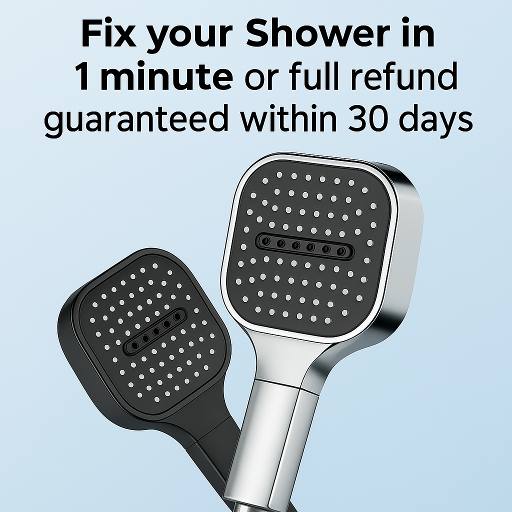 Enhanced Shower Experience: High-Pressure Filtered Shower Head