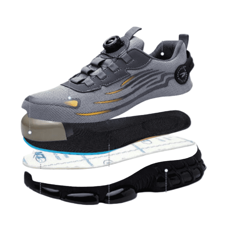 FortressGuard Work Boots with Steel Protection and Grip Sole