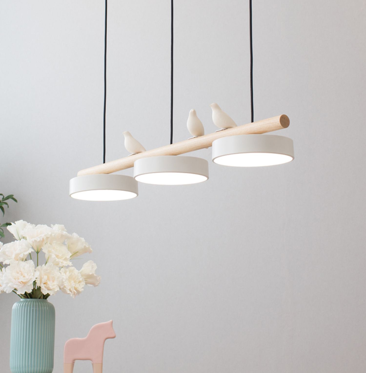 Elegant Glass Bird Pendant Light Fixture – Charming Design