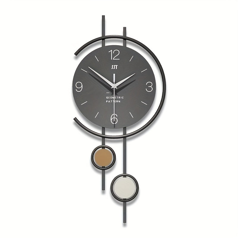 Scandinavian-Inspired Wall Clock – Modern Style with Oversized Readable Numbers – Sturdy Iron Frame for Peaceful Decor
