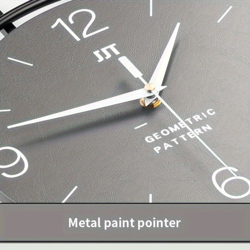 Scandinavian-Inspired Wall Clock – Modern Style with Oversized Readable Numbers – Sturdy Iron Frame for Peaceful Decor