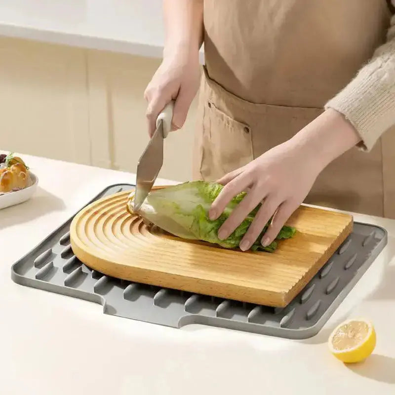 Versatile Silicone Drip Mat for Kitchen Protection