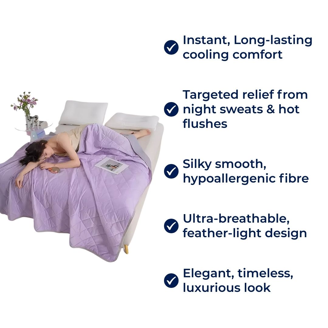 Cooling Blanket with Instant Chill Technology | Hypoallergenic for Sensitive Skin