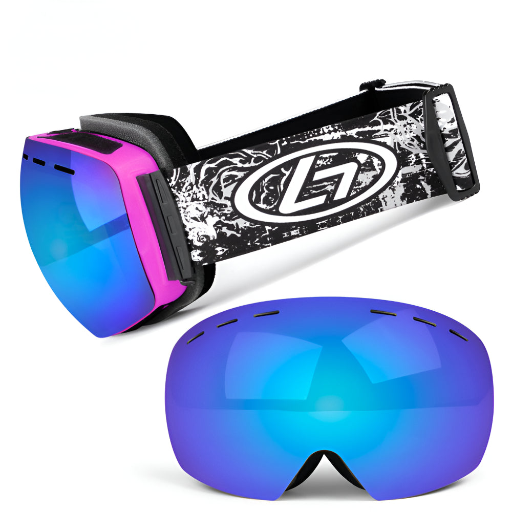 VisionMax Frameless Ski Goggles with Customizable Lenses