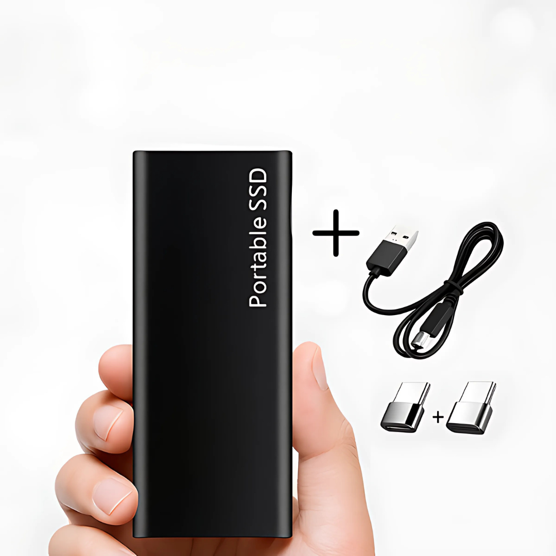 64GB USB-C External Hard Drive – Slim Portable Storage for Easy File Access