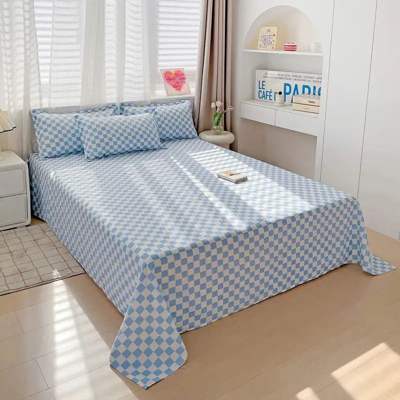 Soft Solid Design Bedsheet Set – Versatile Bedding for Comfort