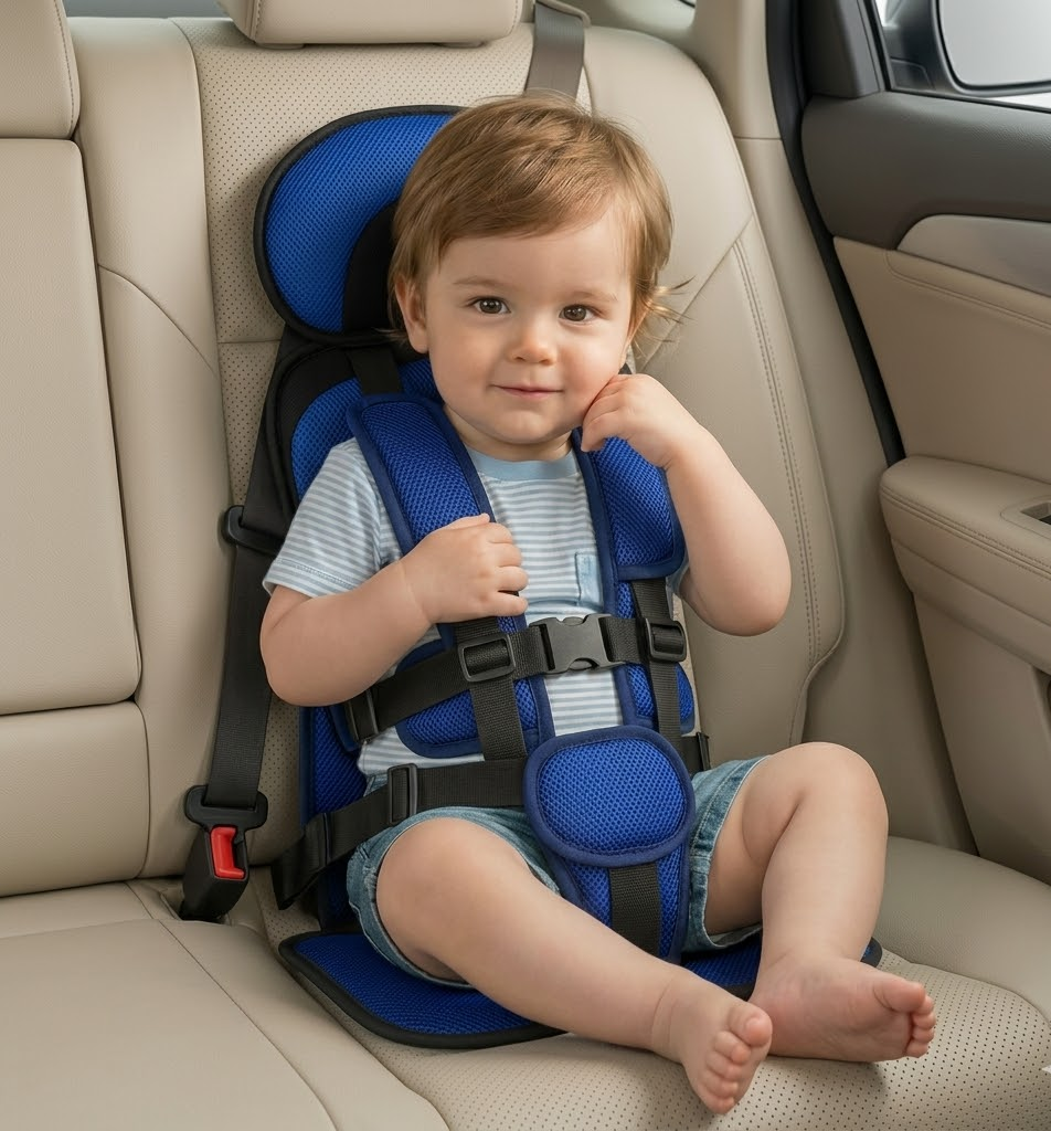 Ultimate Travel Booster Seat for Kids with Safety Harness