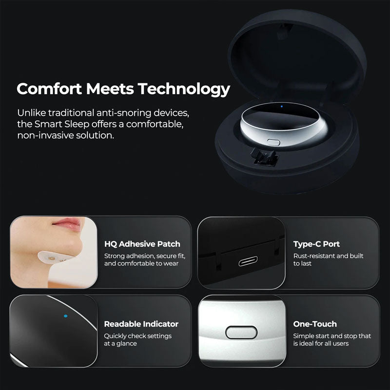 Wearable Chin Clip for Snore Detection | Comfortable Sleep Aid Device