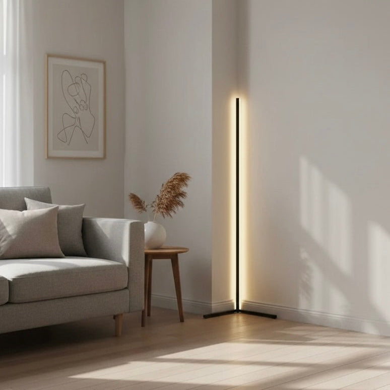 Smart RGB Corner Floor Lamp with Dimmable LED – App & Remote Control Options