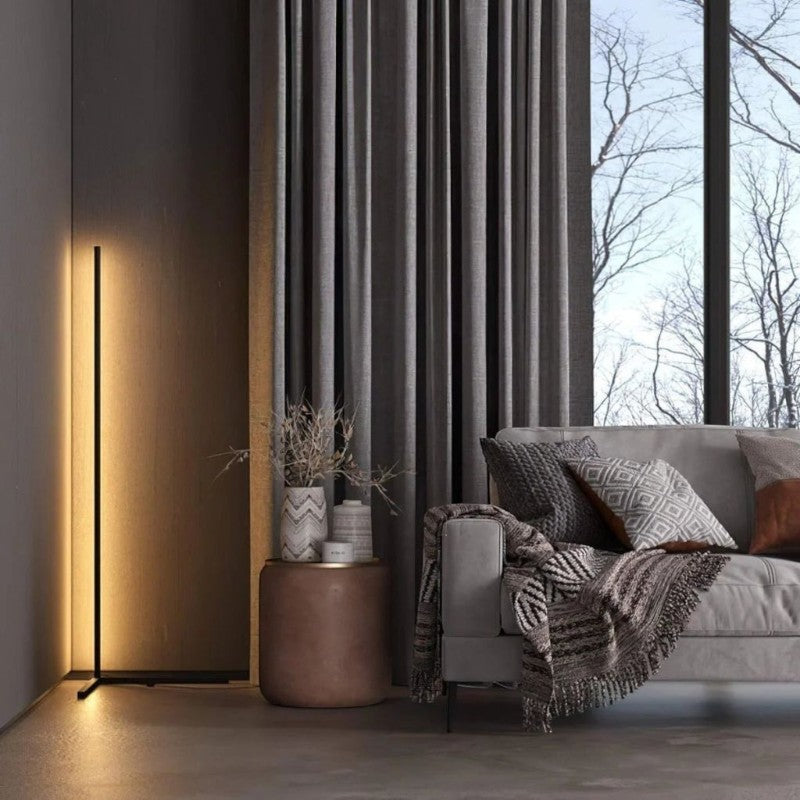 Smart RGB Corner Floor Lamp with Dimmable LED – App & Remote Control Options