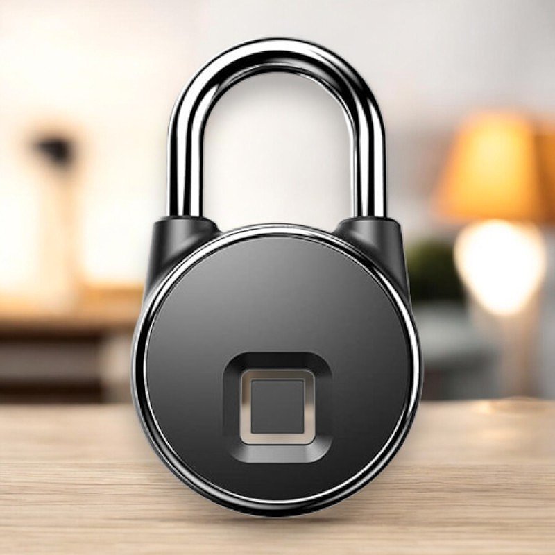 Bluetooth Fingerprint Lock - Biometric, USB Rechargeable, IP65, 10 Users, 3-Month Battery