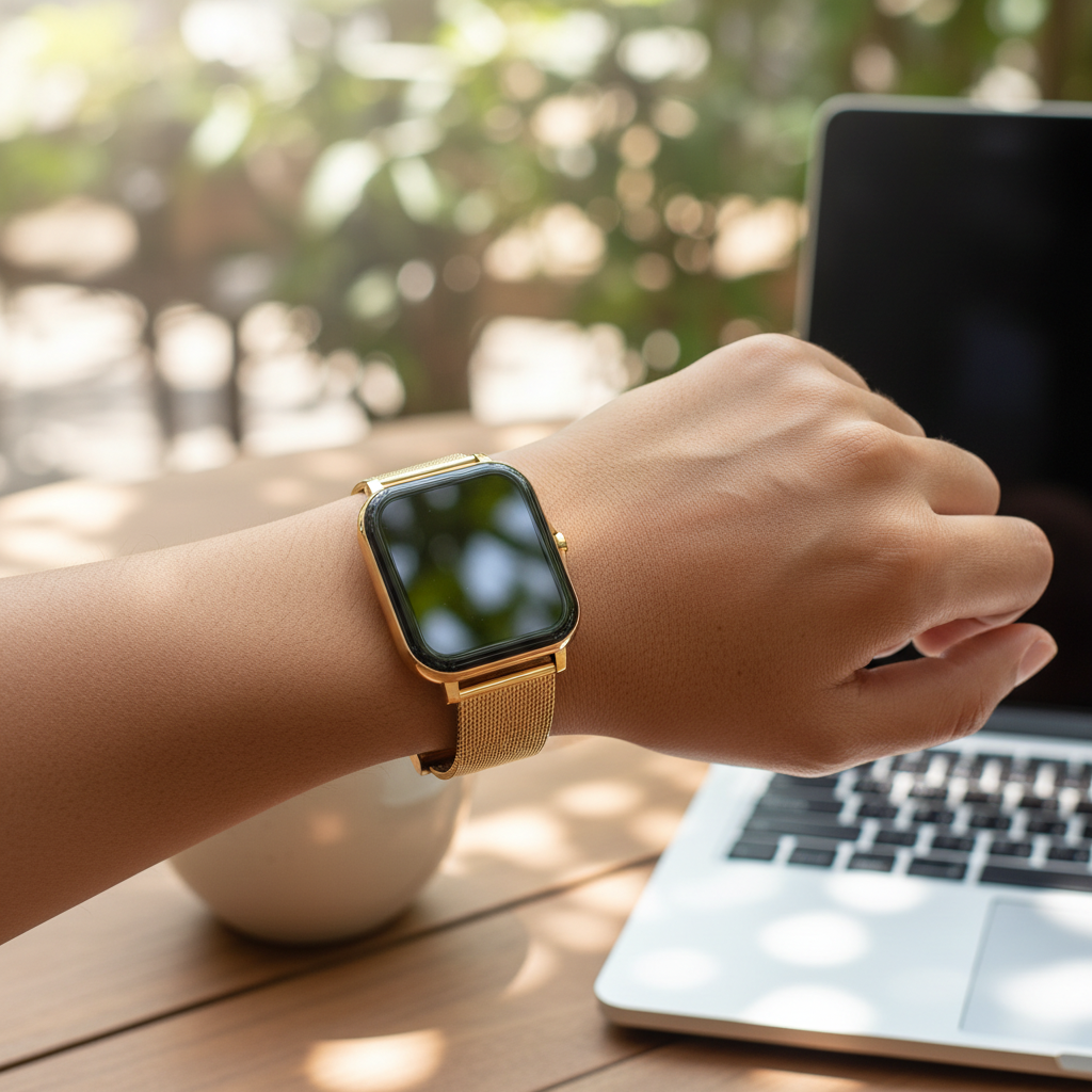 HD Touchscreen Smartwatch for Fitness Tracking and Bluetooth Calling