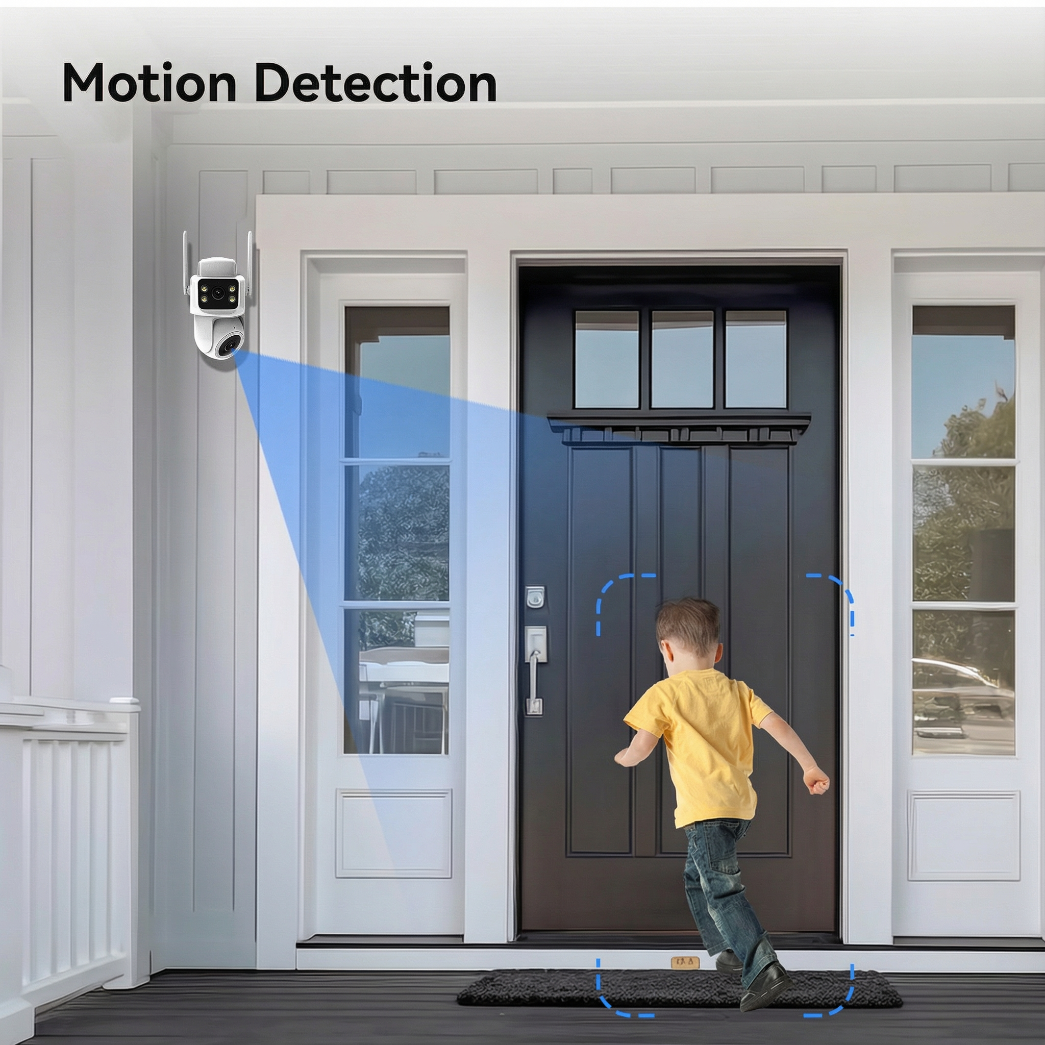 Wireless Outdoor Security Camera with Night Vision for Smart Homes