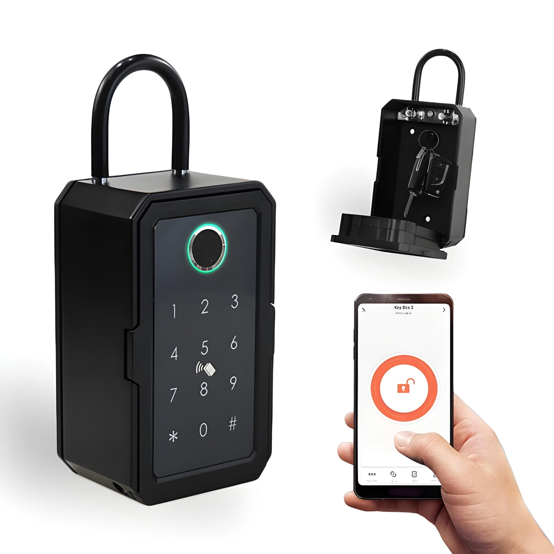 Wi-Fi Smart Lockbox – Key Storage with Fingerprint Access