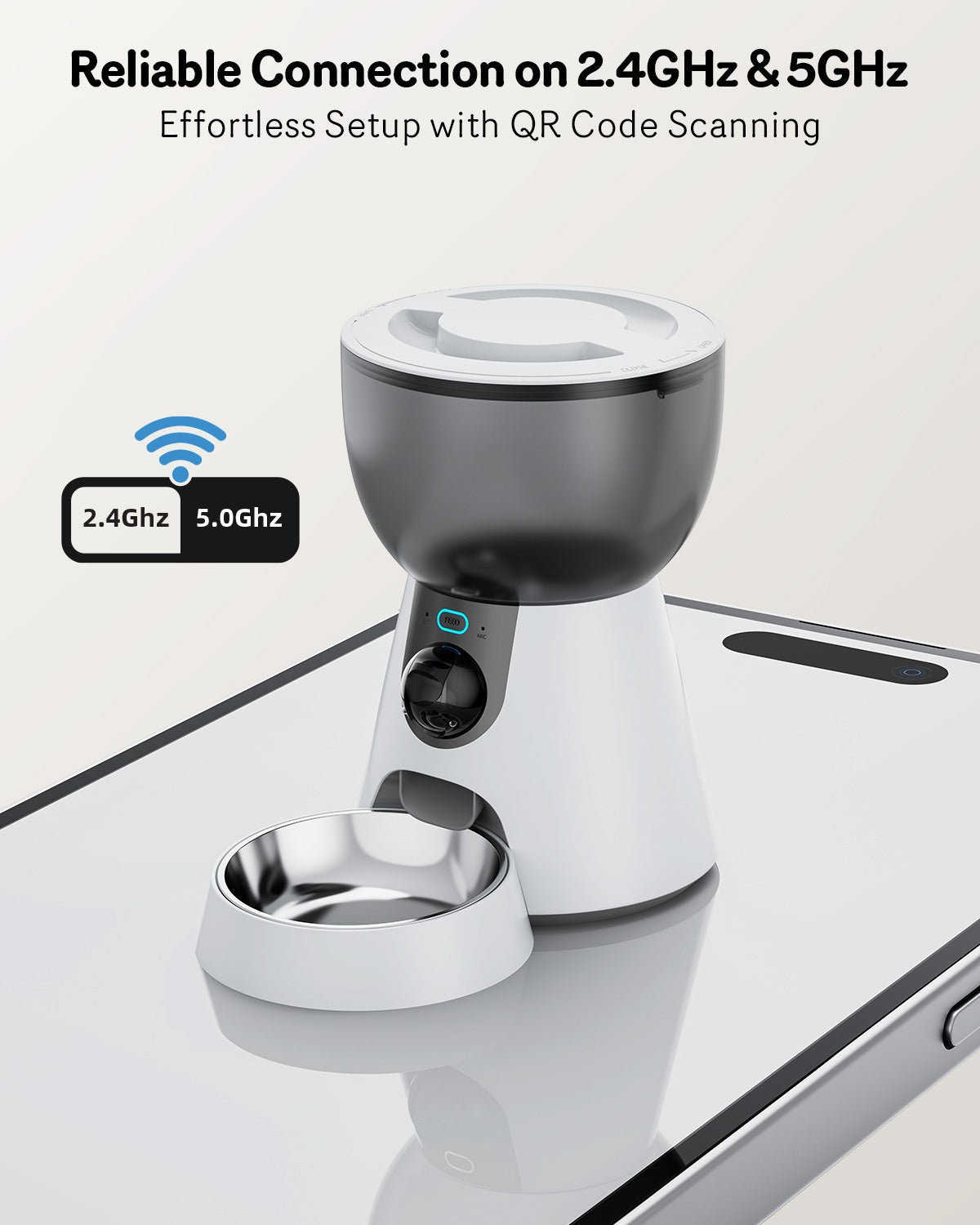 Automatic Cat Feeder with 1080P HD Camera – 4L Capacity, App-Controlled