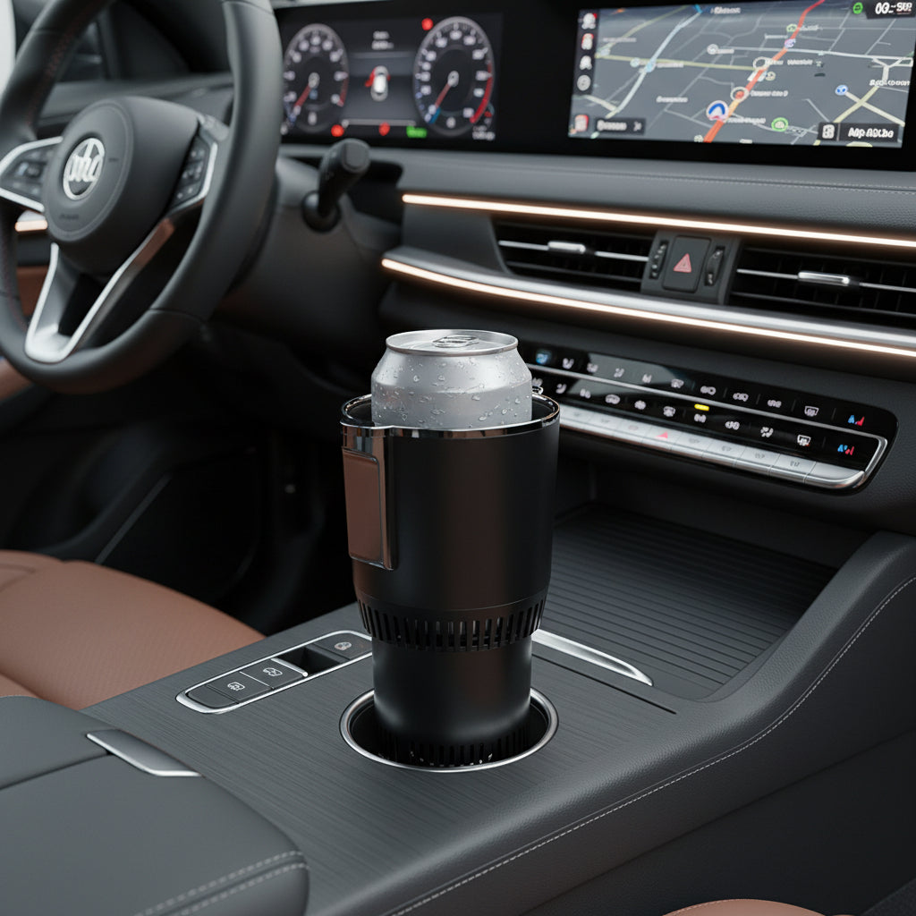 Portable Heated Beverage Cup with Dual Temperature Control for Travel