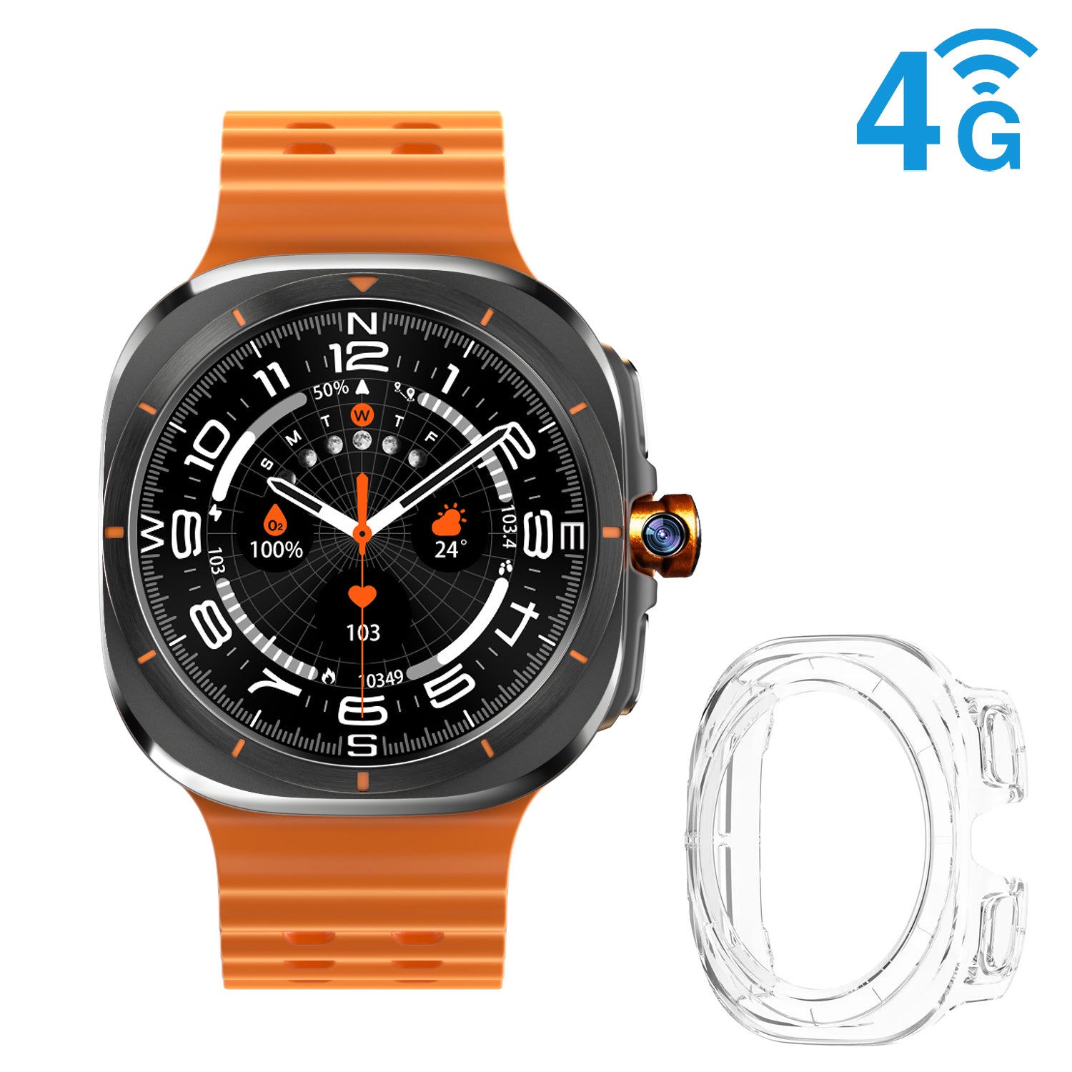 4G LTE Smartwatch with 1.5-Inch AMOLED Screen | Health Tracker for Active Living