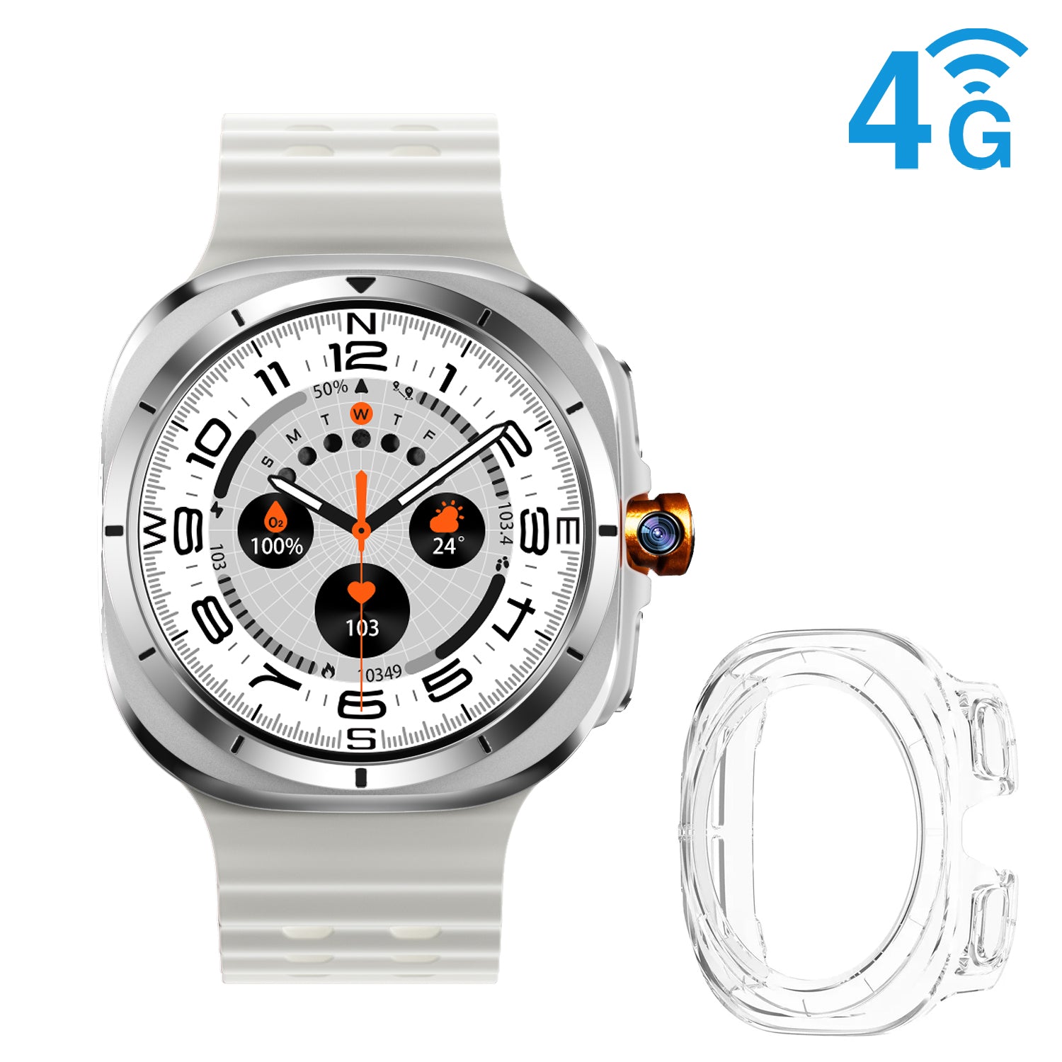 4G LTE Smartwatch with 1.5-Inch AMOLED Screen | Health Tracker for Active Living