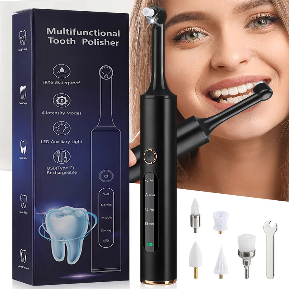 5-in-1 Wireless Tooth Polisher – Adjustable Speed Portable Dental Care