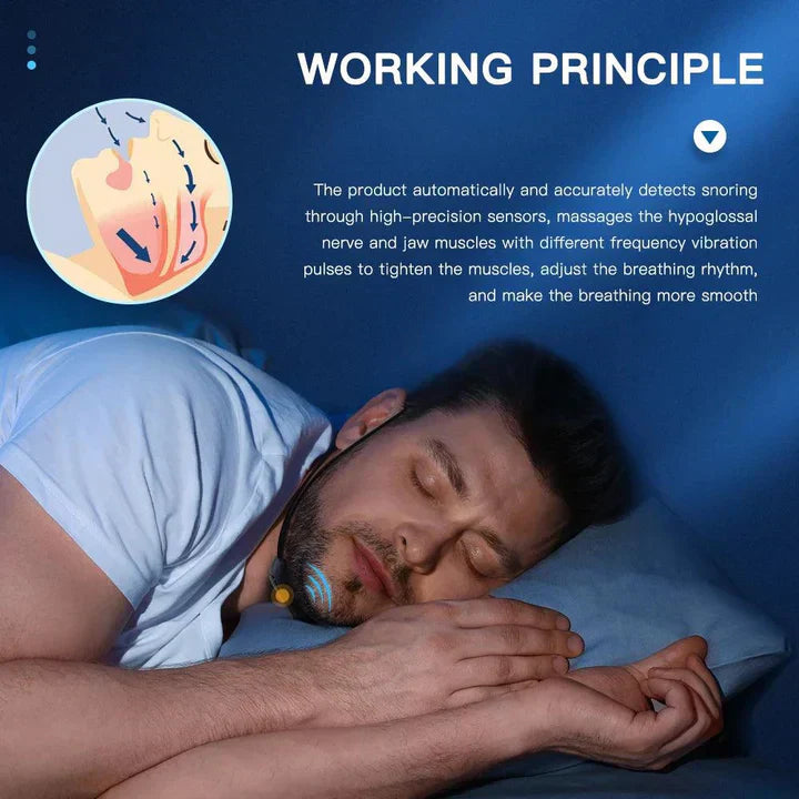 Rechargeable Anti-Snoring Device with Smart Features