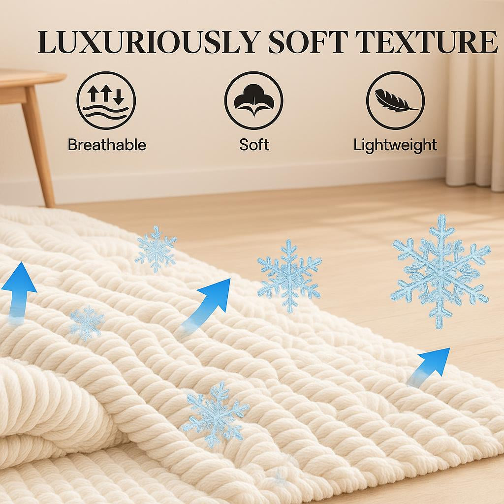 Non-Slip Backed Floral Area Rug | Cozy Plush Design for Soft Spaces